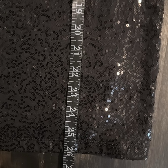 Talbots Black Sequined Square Neck Tank Size 1X - Picture 6 of 6